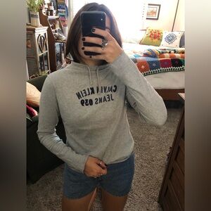 90s Calvin Klein Jeans 039 Women's Grey Long Sleeve